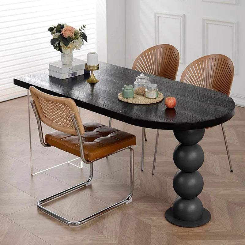 Wood Desk Dining Table Study Nordic Dressing Hallway Dining Table Wall Balcony Makeup Corner Writing Muebles Home Furniture