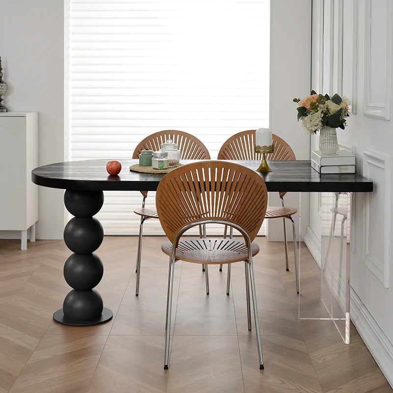 Wood Desk Dining Table Study Nordic Dressing Hallway Dining Table Wall Balcony Makeup Corner Writing Muebles Home Furniture