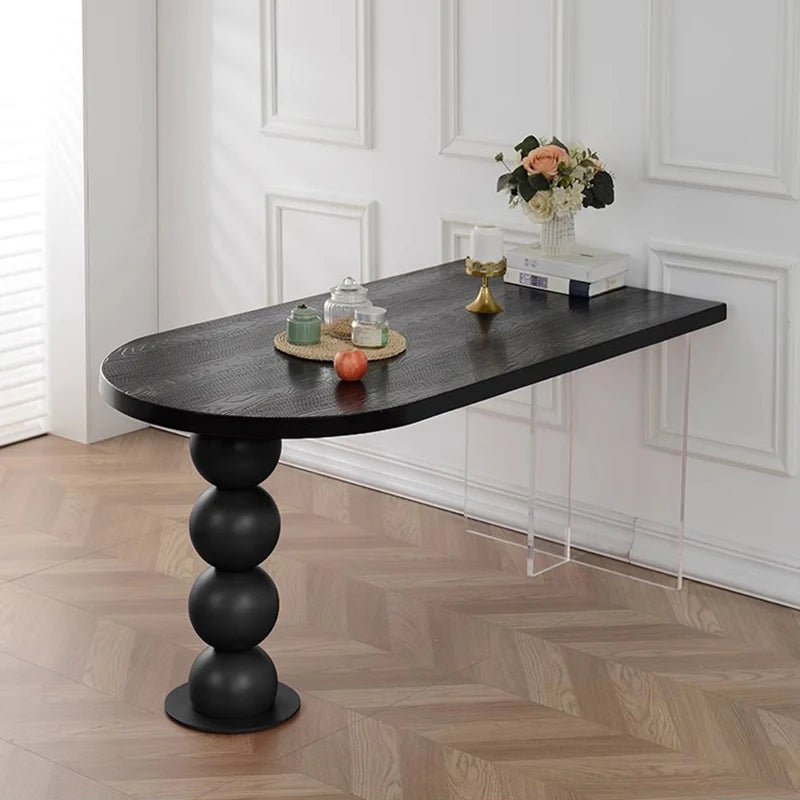 Wood Desk Dining Table Study Nordic Dressing Hallway Dining Table Wall Balcony Makeup Corner Writing Muebles Home Furniture